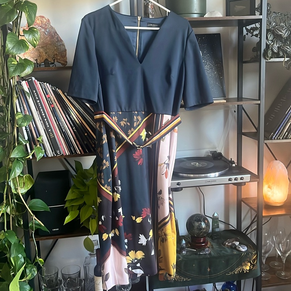 Ted Baker Print Dress with Belt